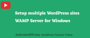 Multiple WordPress installation Using WAMP