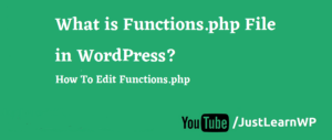 What is Functions.php File in WordPress