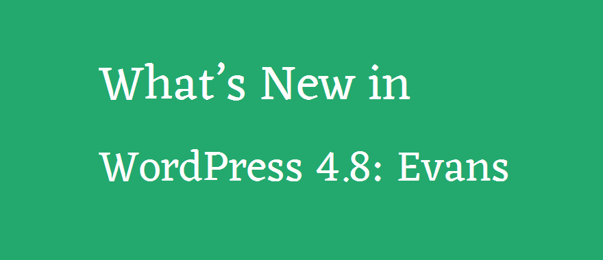What’s New in WordPress 4.8